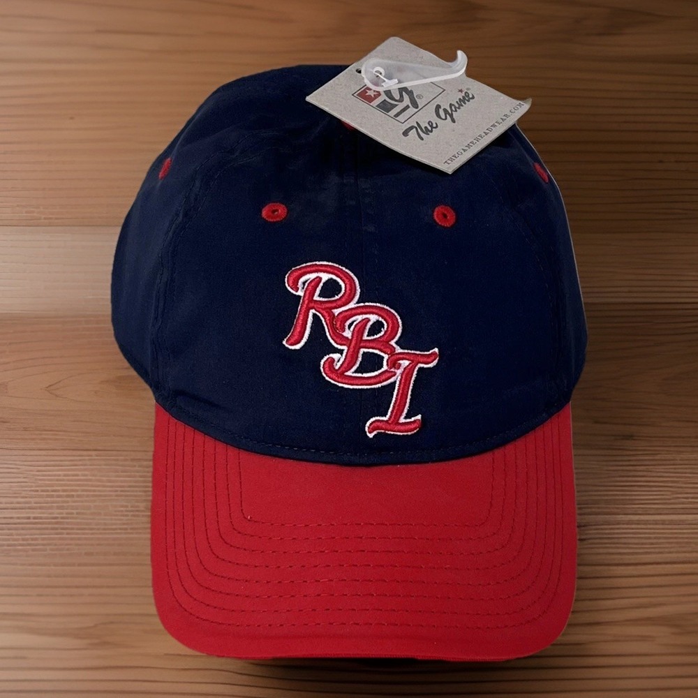 RBI Baseball Hat Cap The Game Strapback Adjustable Embroidered 3D Lettering NEW